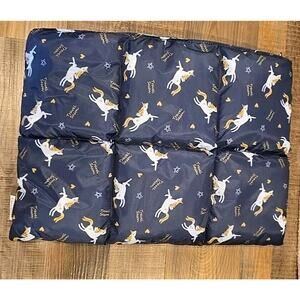 Puffy Laptop Carrying Case With Unicorns 15 In Canvas Outside Velvet Inside NEW